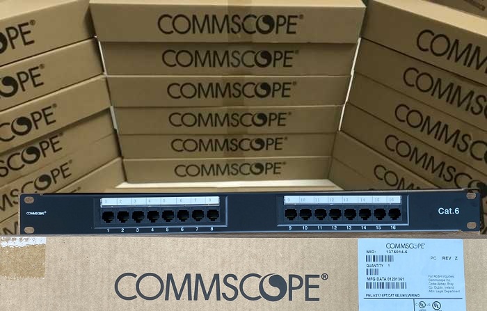 Patch panel 16 port Cat6 COMMSCOPE PN:1375014-6