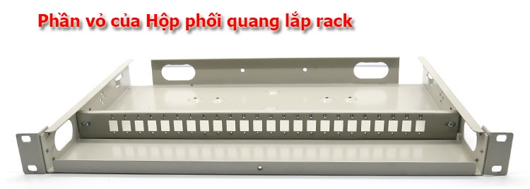 Giá phối quang Rack 19inch 1U 12 CORE ODF-RF-12