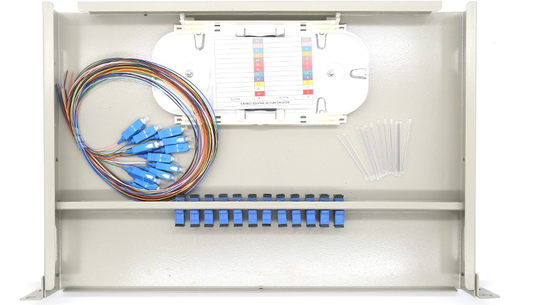 Giá phối quang Rack 19inch 1U 12 CORE ODF-RF-12