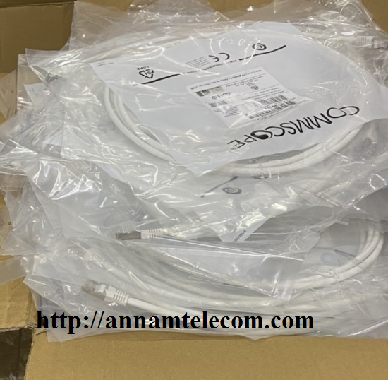 NPC6ASZDB-WT001.5m. - NPC, Cat 6A, Cat7, Shielded, LSZH, White, 3M-Dây nhảy cat6A dài 1.5m commscope