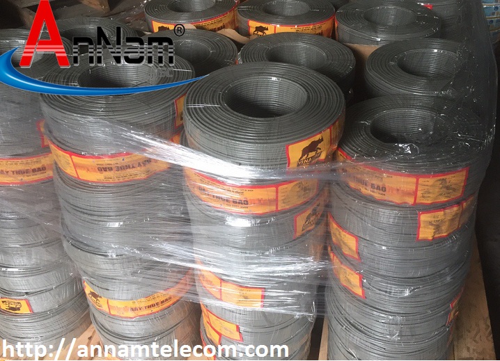 Dây điện thoại 2 đôi - 2 pair (4 lõi 2x2x0.5) Vinacap