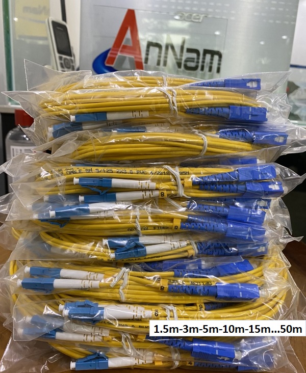 Dây nhảy quang SM LC - SC Duplex ( Dây đôi) 1.5m-3m-5m-10m-15m