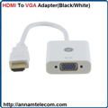 Cáp chuyển đổi HDMI sang VGA HDMI To VGA Adapter(White/black)