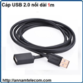 Cáp USB 2.0 nối dài 1m chính hãng Ugreen UG-10314 âm-dương