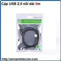 Cáp USB 2.0 nối dài 5m chính hãng Ugreen UG-10318 âm-dương