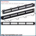 Module Panel Cat6A, STP, 1U, 24 port Straight 760237046