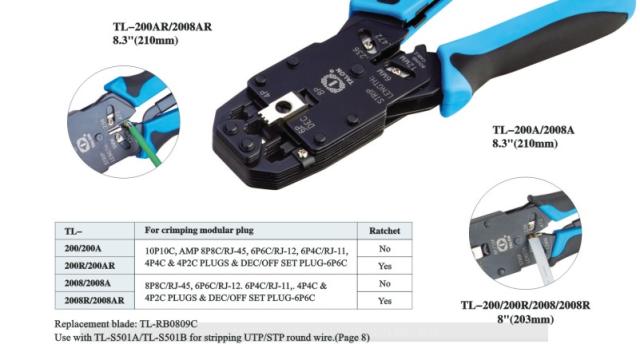 KÌM MẠNG TL-200A BẤM RJ11-RJ12-RJ45