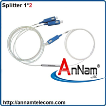 Bộ chia quang Splitter 1*2 PLC, Mini, 0.9 SC/APC, SC/UPC 1,5m-2m