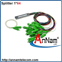 Bộ chia quang Splitter 1*64 PLC, Mini, 0.9 SC/APC, SC/UPC 1,5m-2m