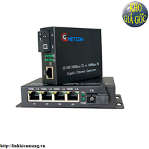 Bộ chuyển đổi quang điện GNETCOM 1 ra 4 LAN 10/100/1000M