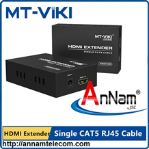 Bộ khuếch đại tín hiệu HDMI Extender MT-ED06 nối dài HDMI bằng cáp mạng tới 120m