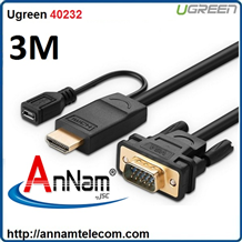 Cáp chuyển đổi HDMI to VGA 3.0m Ugreen 40232