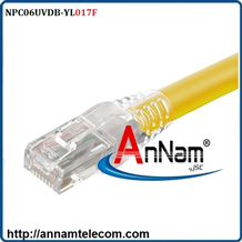 Dây nhảy patch cord  AMP Cat6 17FT Yellow (NPC06UVDB-YL017F)