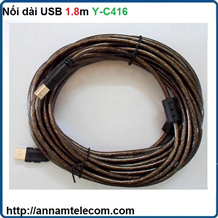Cáp USB Nối Dài 1,8M UNITEK 2.0 Y-C416