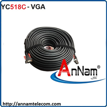 Cáp VGA 50m 3C + 9 Chĩnh Hãng UNITEK YC518C