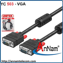 Cáp VGA LCD 3C+6 (1.5m) Unitek (Y-C 503A)