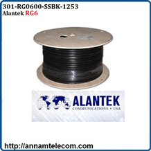 Dây cáp đồng trục Alantek RG6 Standard-shield 301-RG0600-SSBK-1253