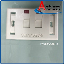 Faceplate Mặt nạ outlet 2 cổng Commscope 272368-2