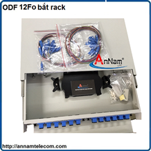 Hộp phối quang ODF 12 FO khay trượt lắp tủ rack