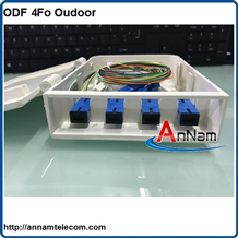 Hộp phối quang ODF 4Fo ngoài trời vỏ nhựa đầy đủ phụ kiện