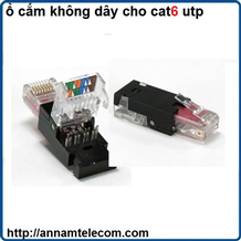 ổ cắm không dây cho cat6 utp(RJ45 Cat.6 UTP Toolless Plug)