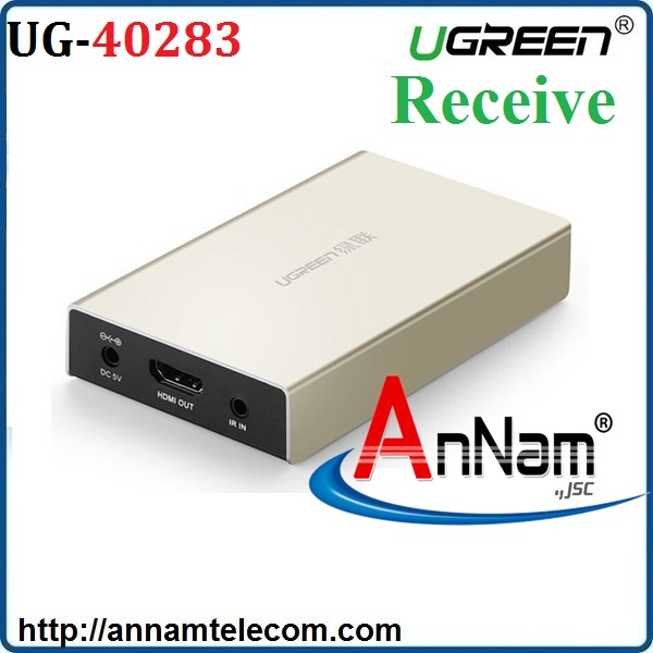 Thiết bị nhận tín hiệu HDMI 120M qua cáp mạng RJ45 Cat5e/Cat6 Ugreen UG-40283 (Receiver)